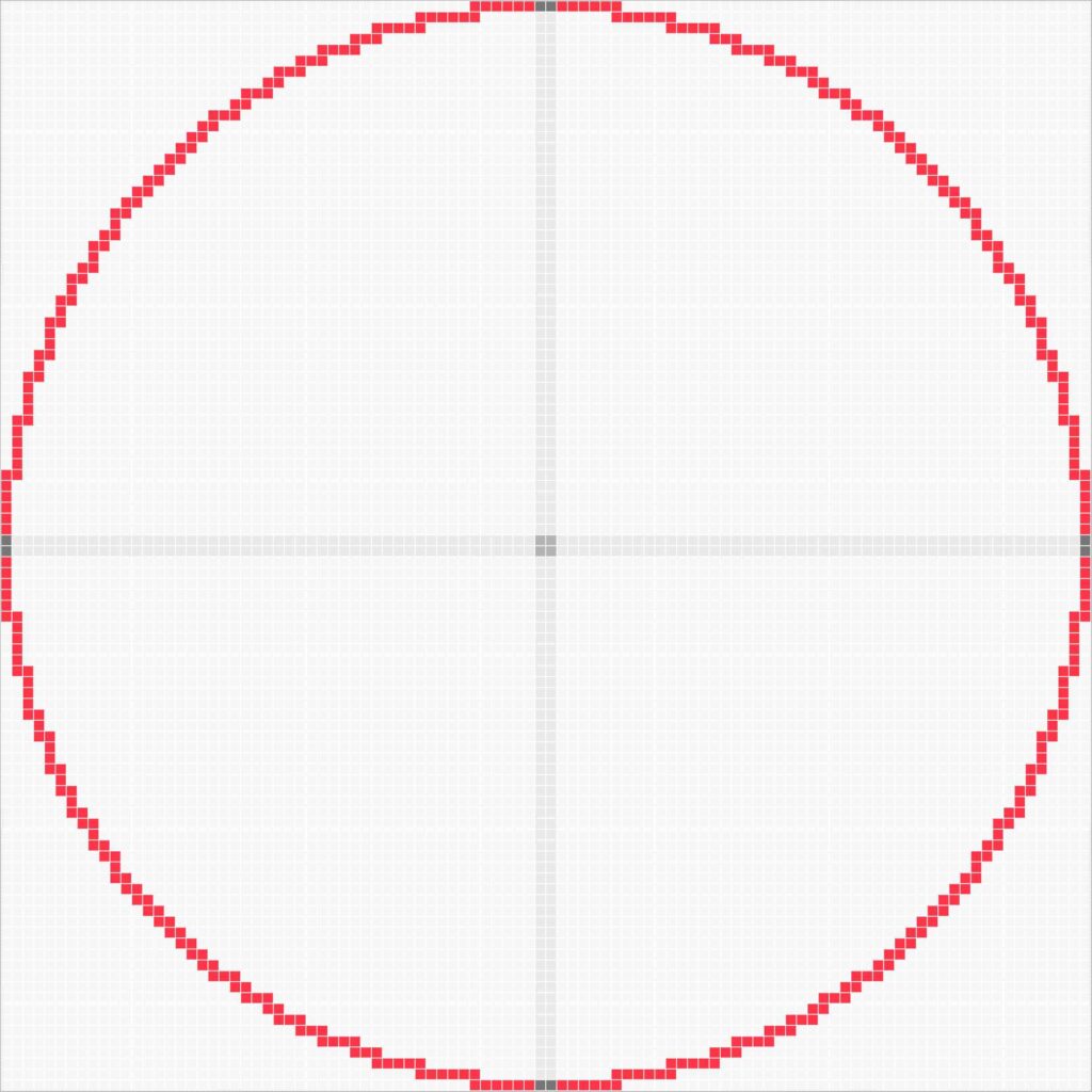 100x100 Big Circle Minecraft