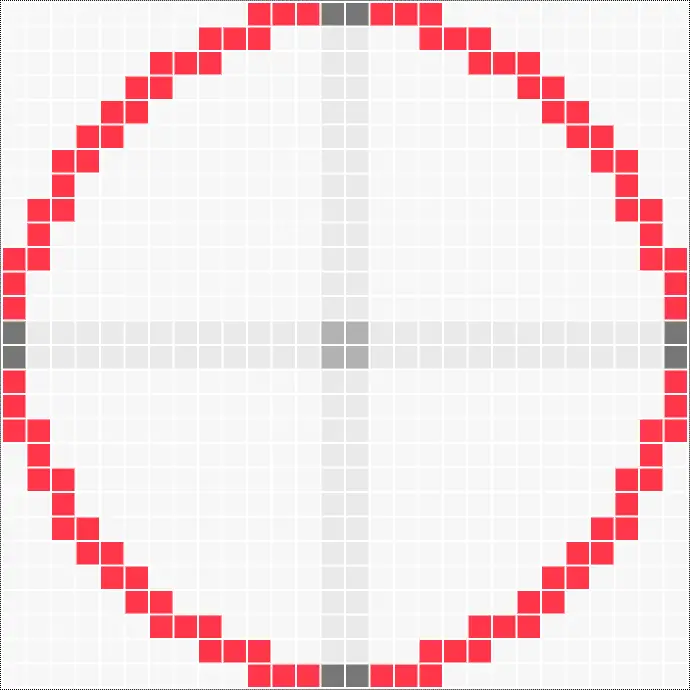 28x28 Circle Minecraft