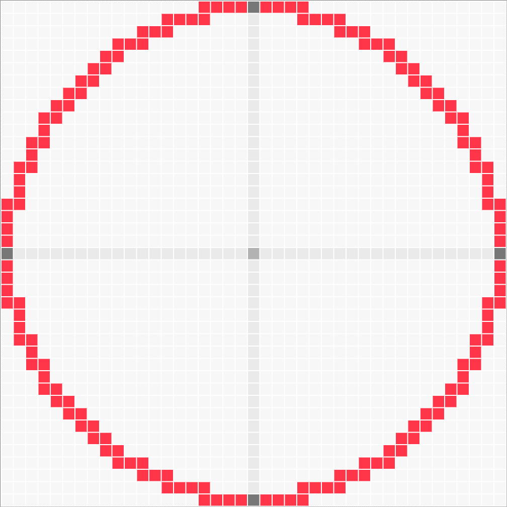 41x41 Circle Odd Minecraft
